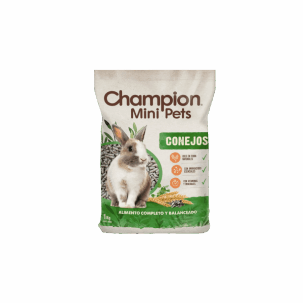 Alimento Conejo Champion Mini Pets 1 KG - Imagen 2