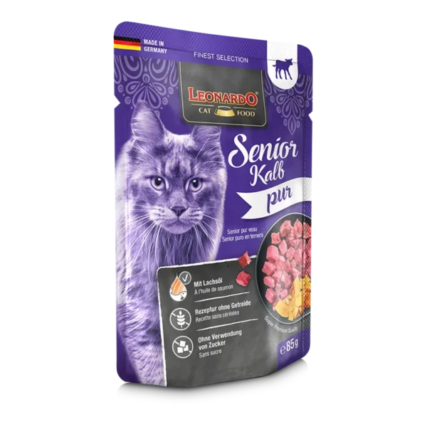 Sachet Leonardo Gato Senior Ternera 85 Gr