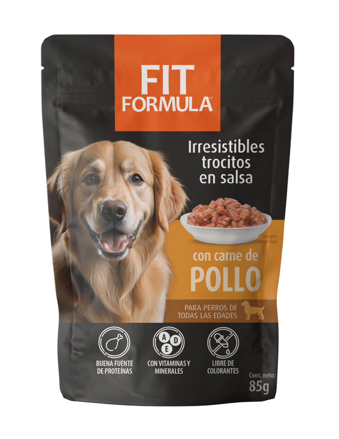 Sachet Fit Perro Pollo 85gr 1 Uni